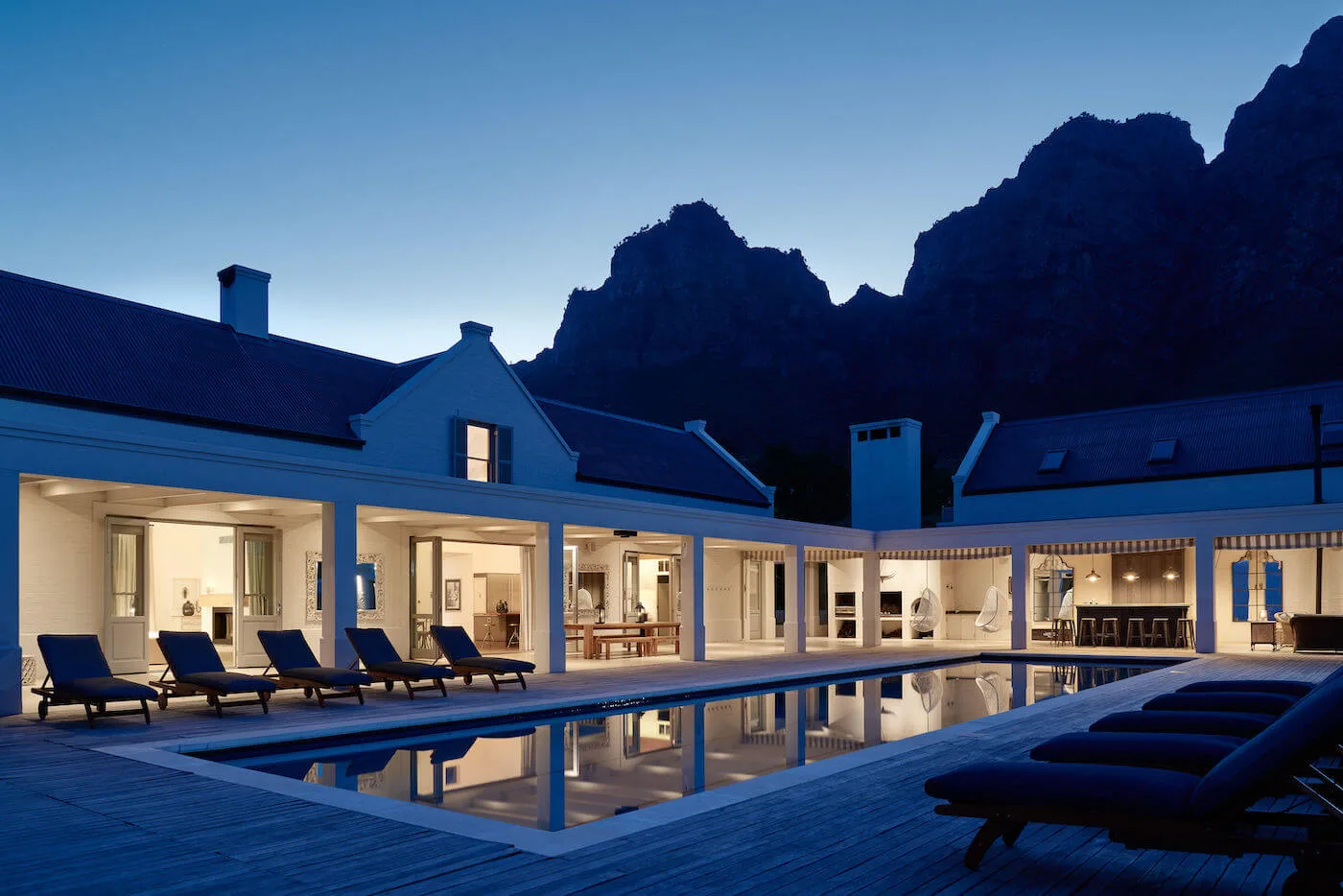 Bedroom with mountain view